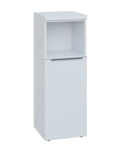 SIN 3 - 4DN kancelářská skříň, 1-dveřová/nika, pravá, 1120x400x400, bílá